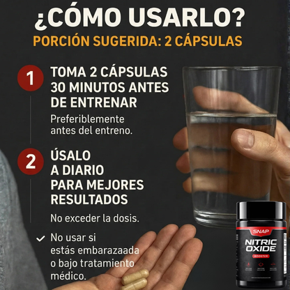 Óxido Nítrico para energía estable y mejor rendimiento