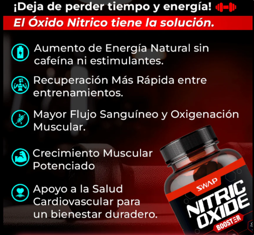 Óxido Nítrico para energía estable y mejor rendimiento